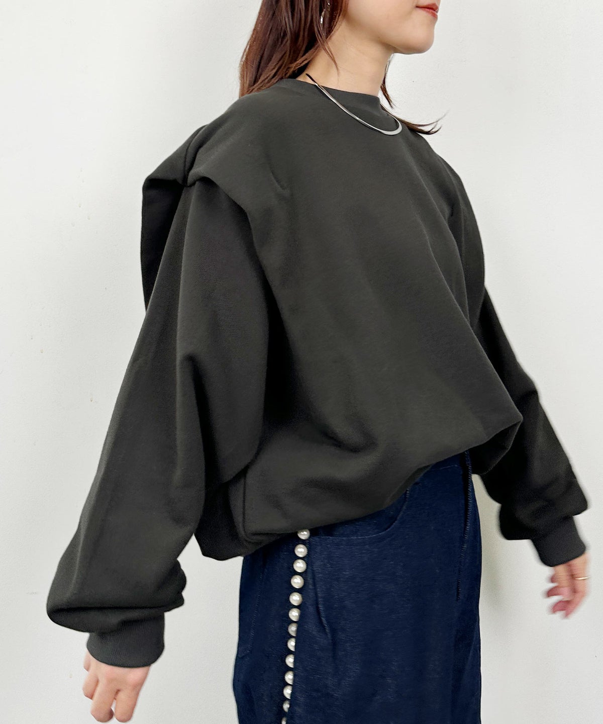 model：H164　着用サイズ：M　ブラック