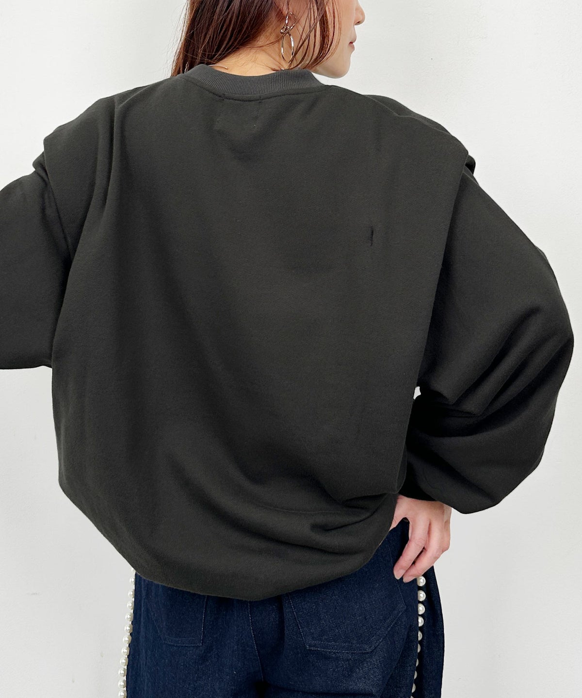 model：H164　着用サイズ：M　ブラック