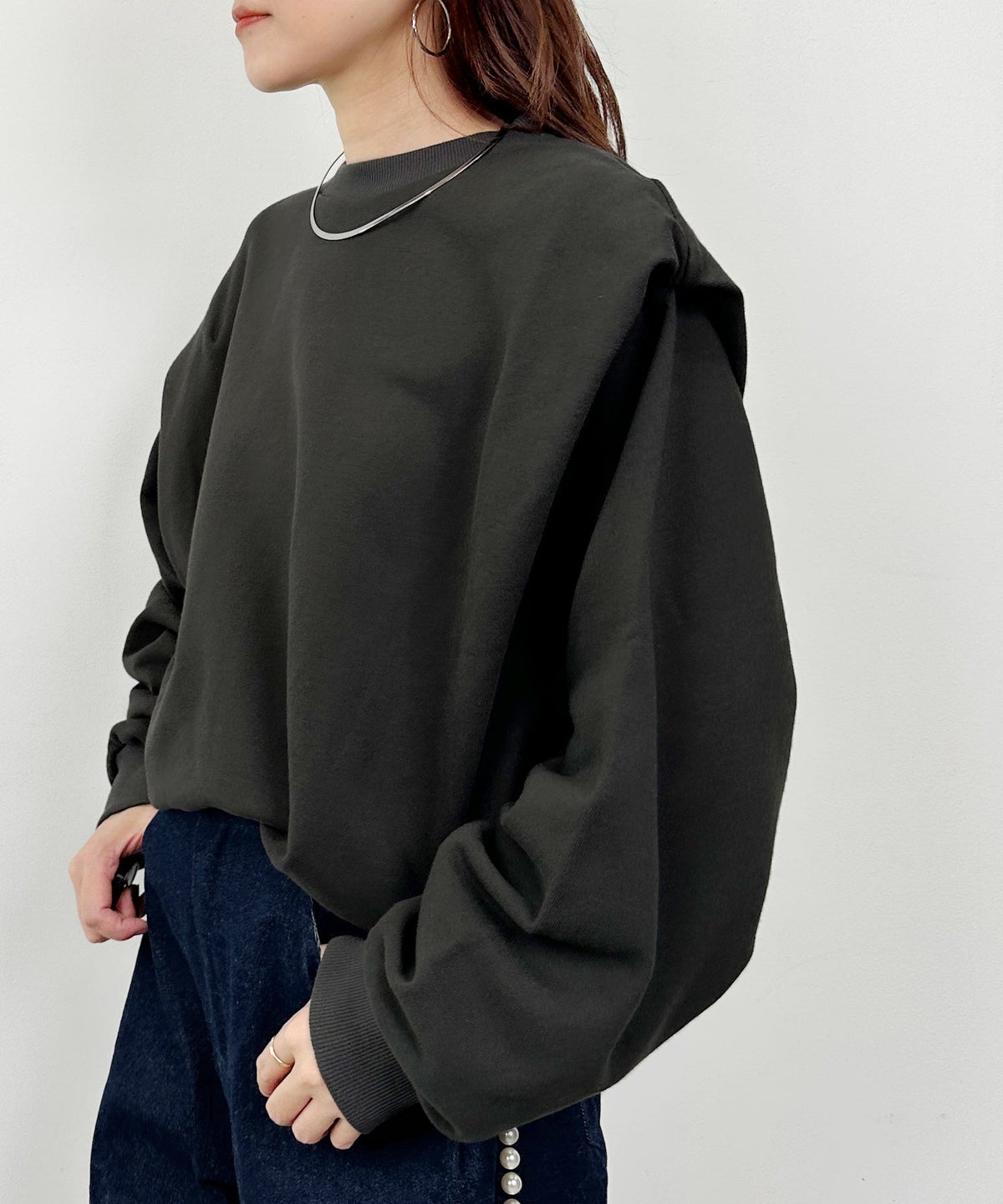 model：H164　着用サイズ：M　ブラック