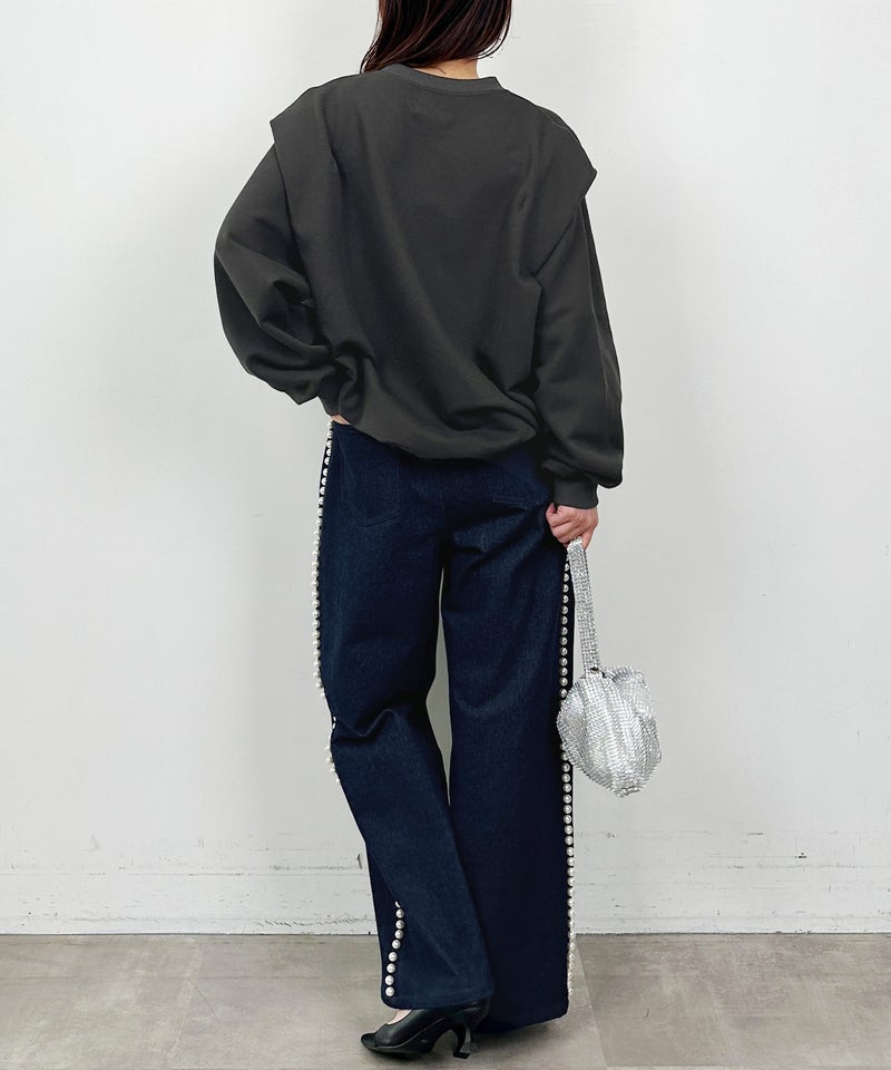 model：H164　着用サイズ：M　ブラック