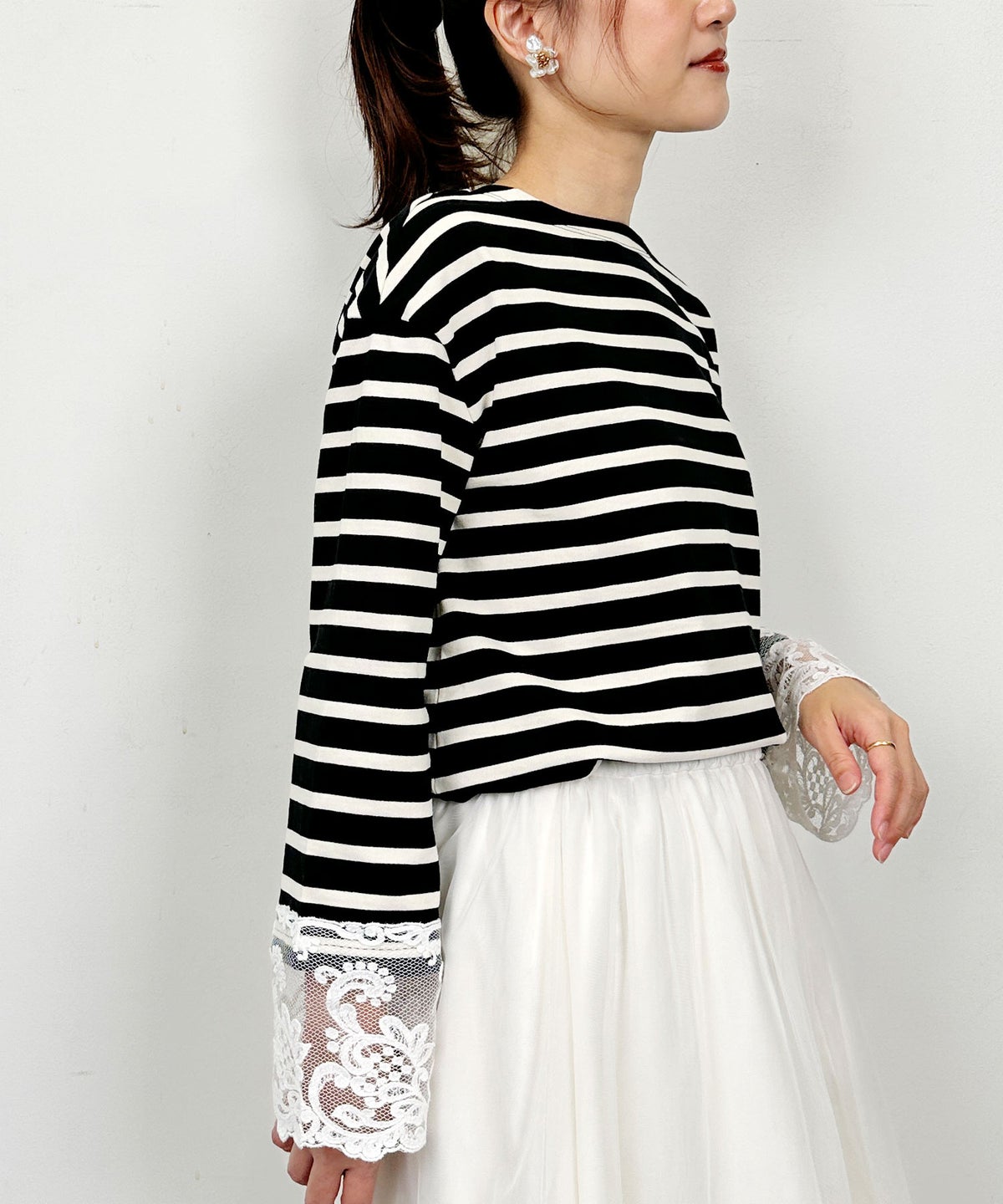 model：H164　着用サイズ：M　ブラック