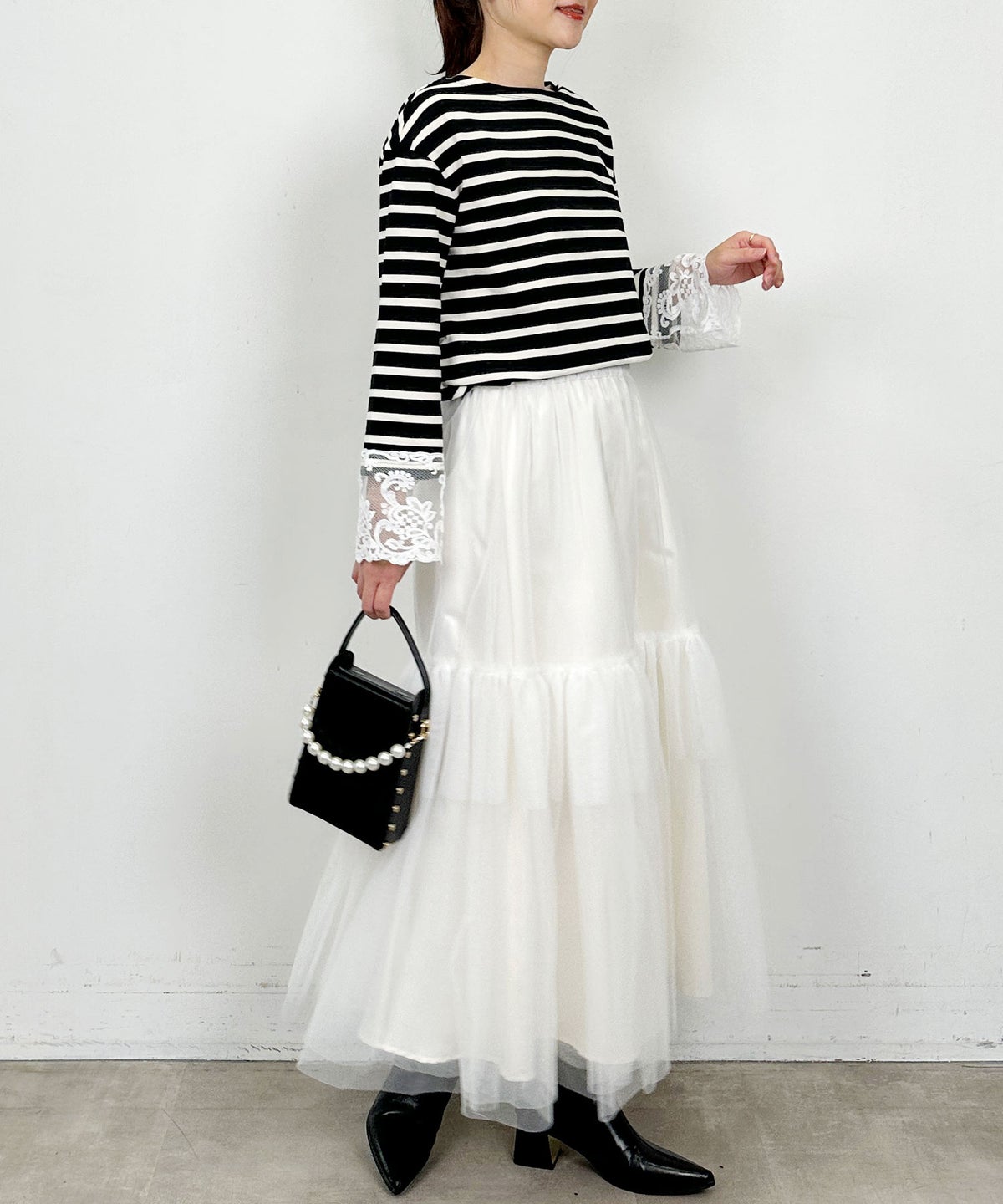 model：H164　着用サイズ：M　ブラック