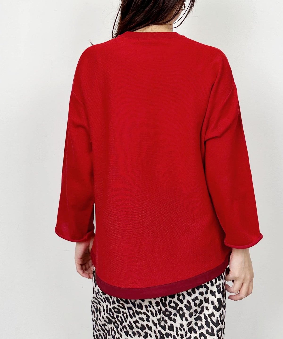 model：H164　着用サイズ：M　レッド