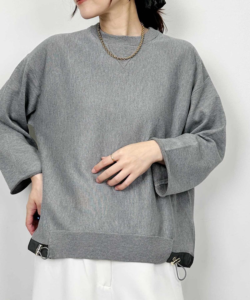 model：H164　着用サイズ：M　チャコールグレー