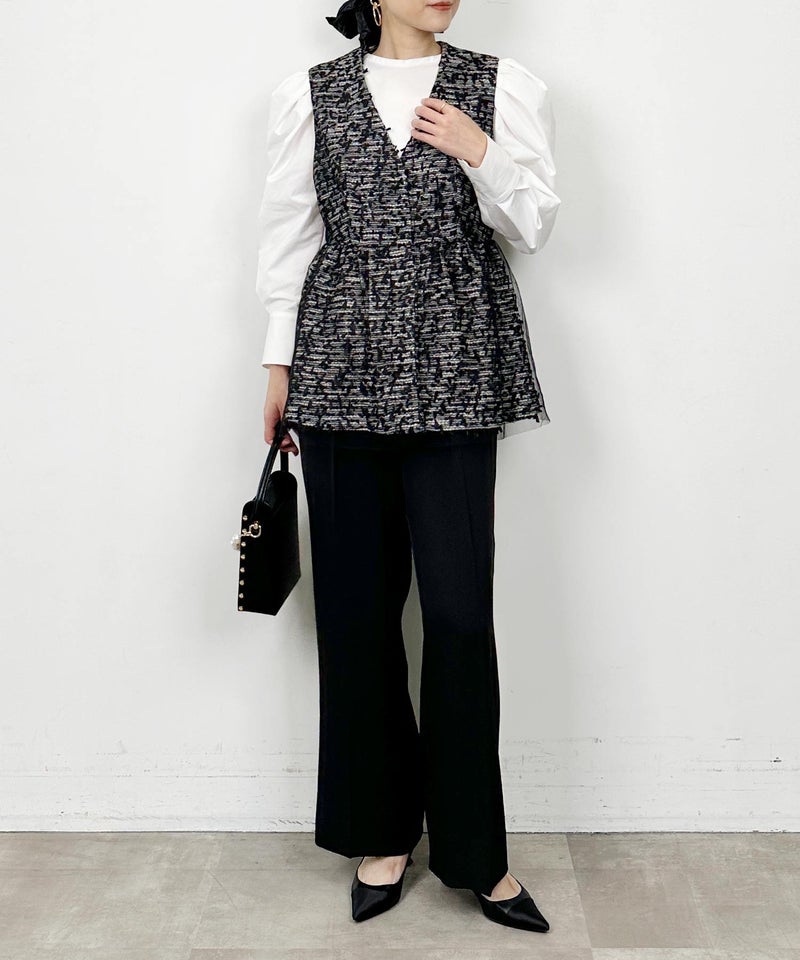 model：H164　着用サイズ：M　ブラック