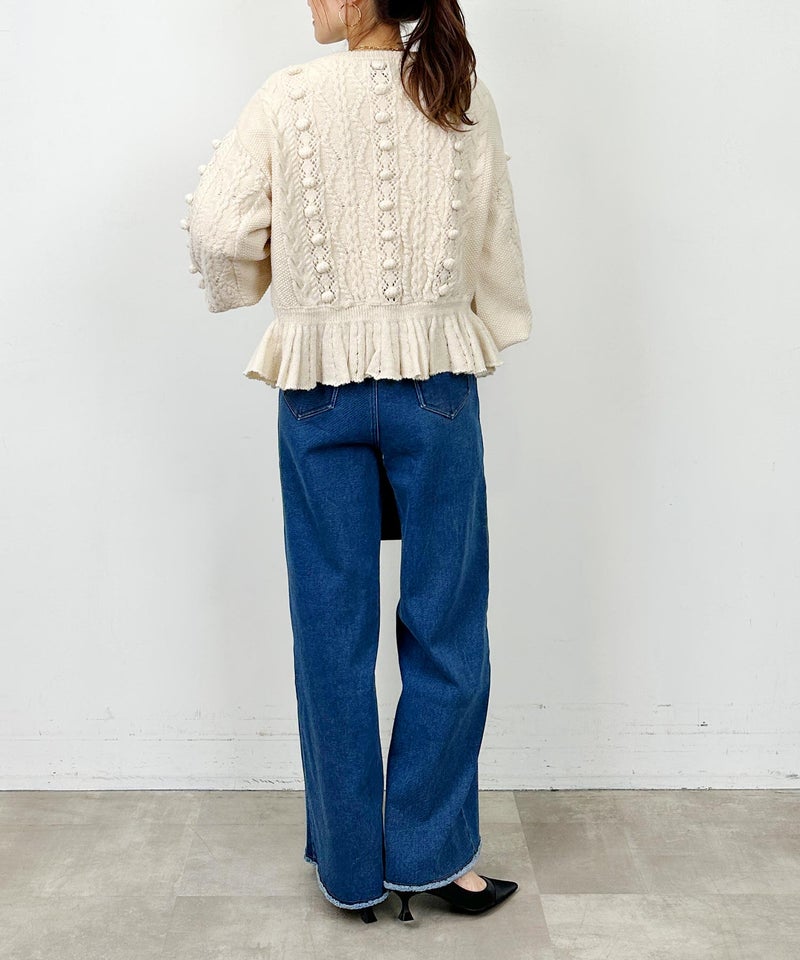 model：H164　着用サイズ：M　オフホワイト