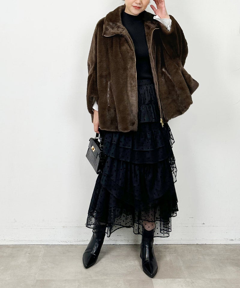 model：H164　着用サイズ：M　ブラウン