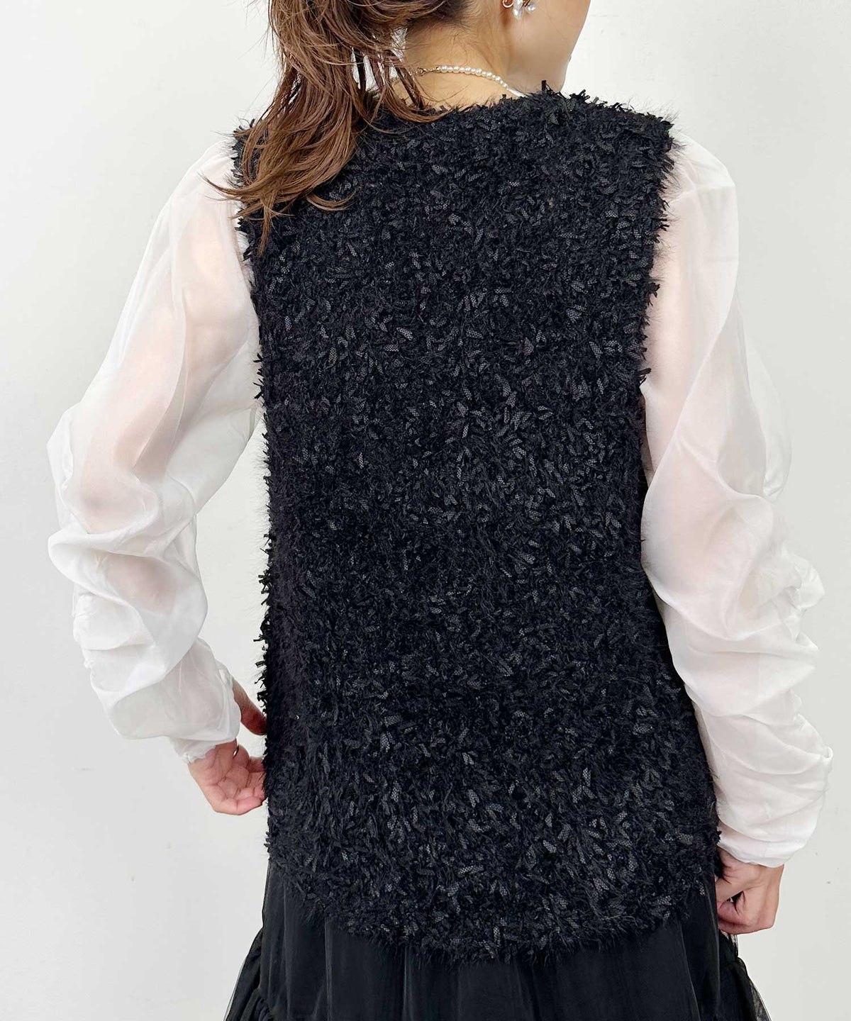 model：H164　着用サイズ：M　ブラック