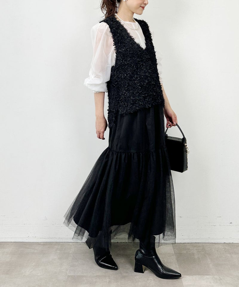 model：H164　着用サイズ：M　ブラック