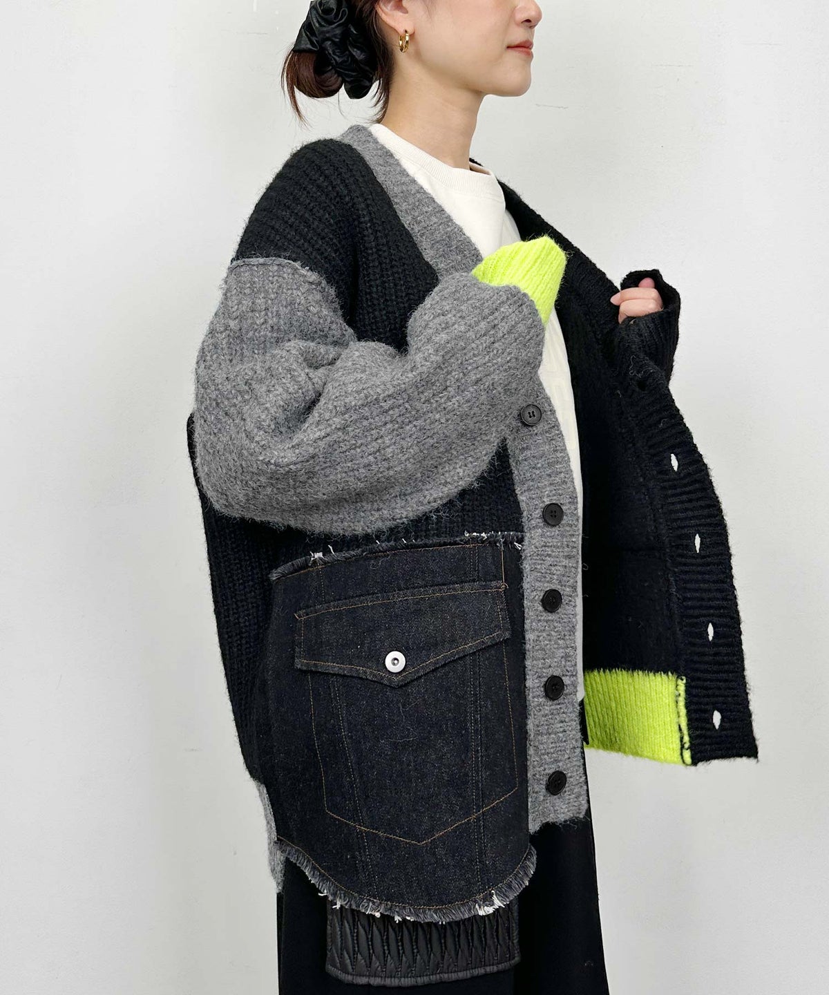 model：H164　着用サイズ：M　ブラック