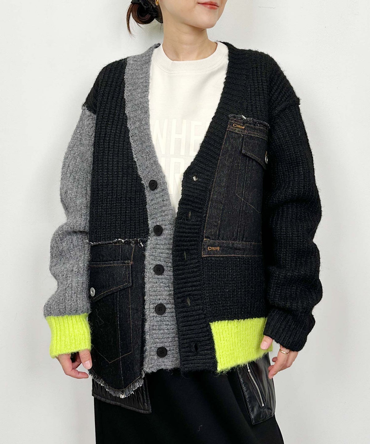model：H164　着用サイズ：M　ブラック