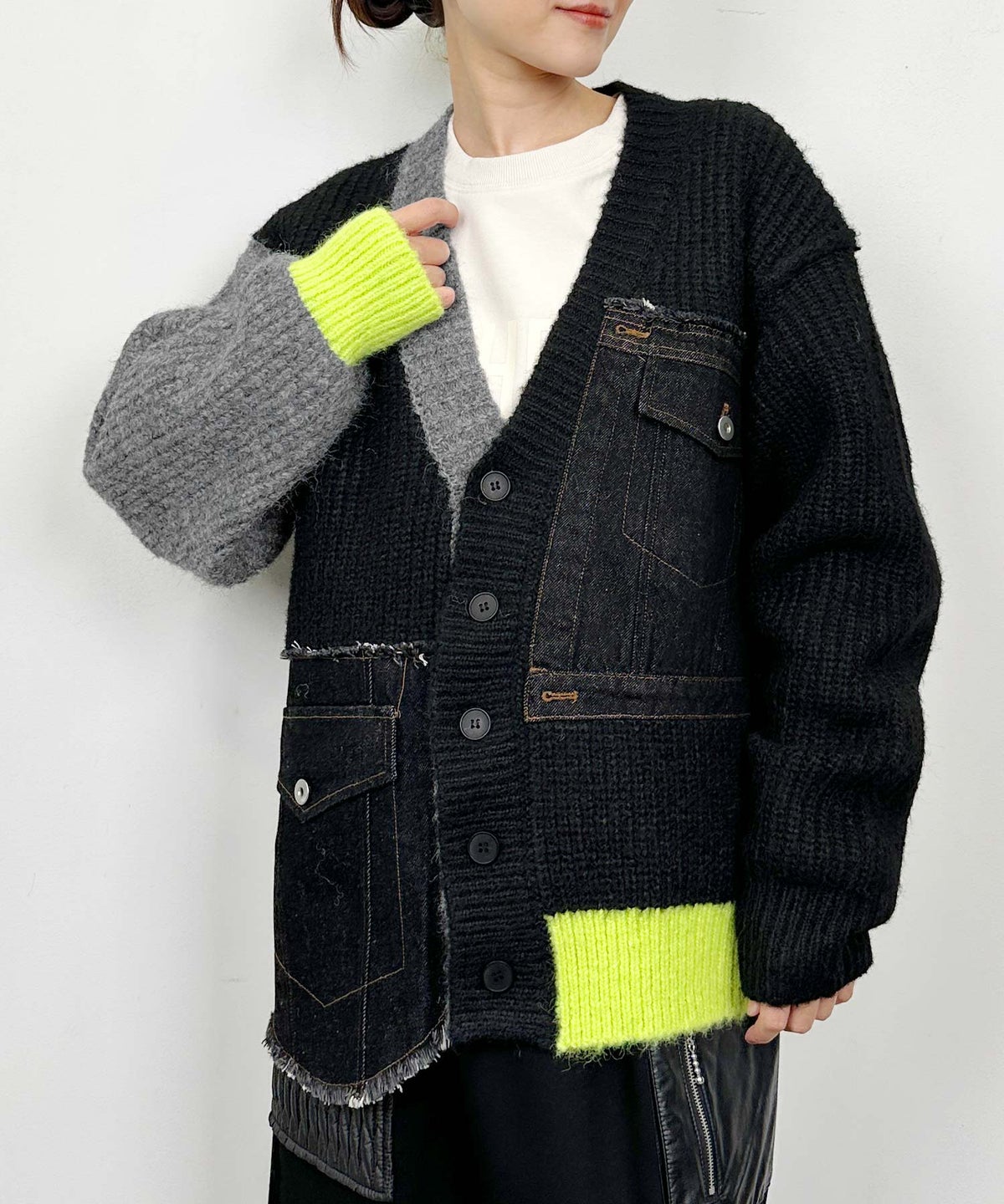 model：H164　着用サイズ：M　ブラック