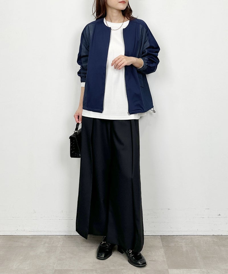 model：H164　着用サイズ：M　ネイビー