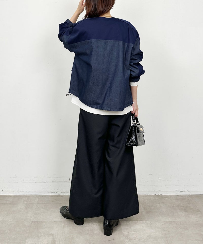 model：H164　着用サイズ：M　ネイビー