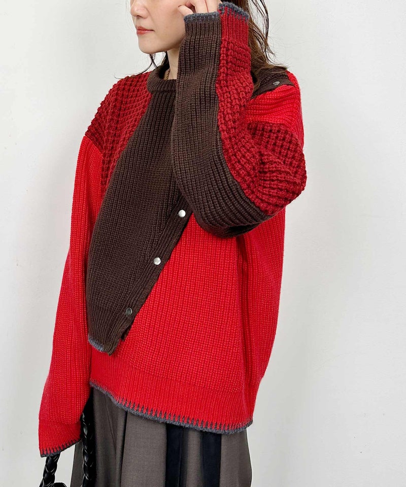model：H164　着用サイズ：M　レッド