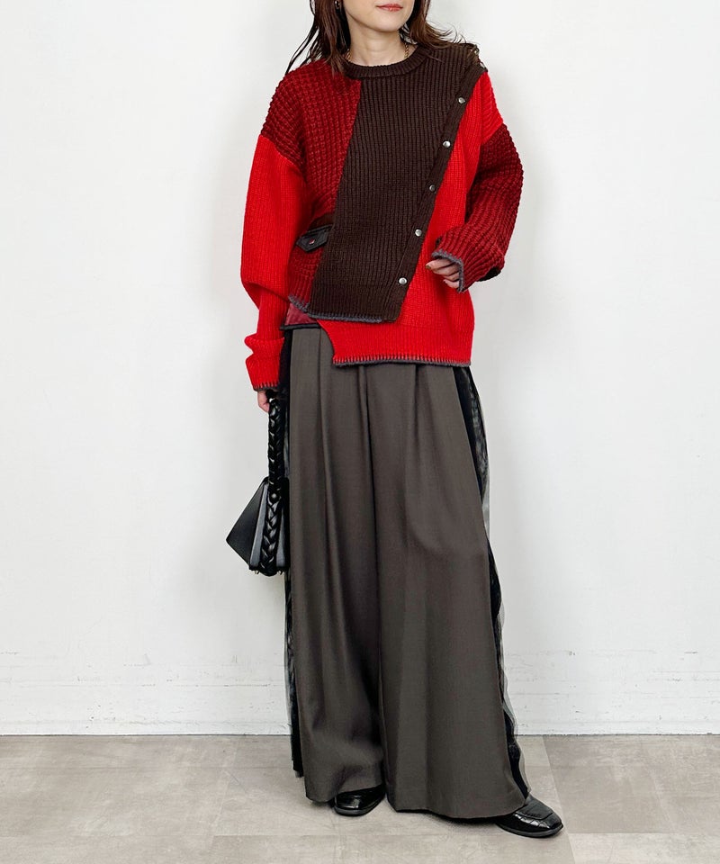 model：H164　着用サイズ：M　レッド