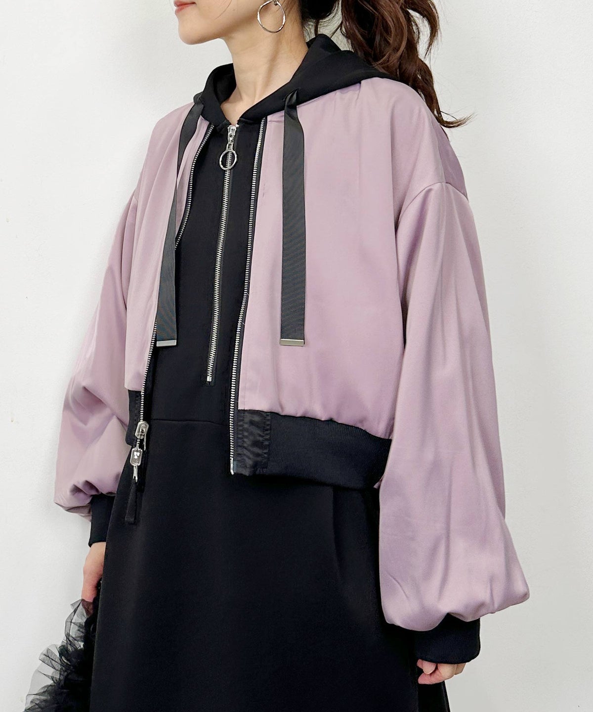 model：H164　着用サイズ：M　ブラック裏側