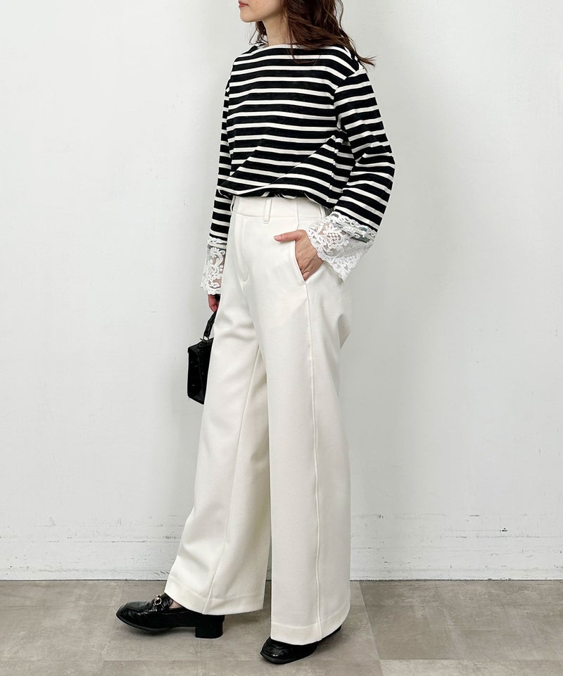 model：H164　着用サイズ：M　アイボリー