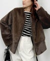 model：H164　着用サイズ：M　ブラウン