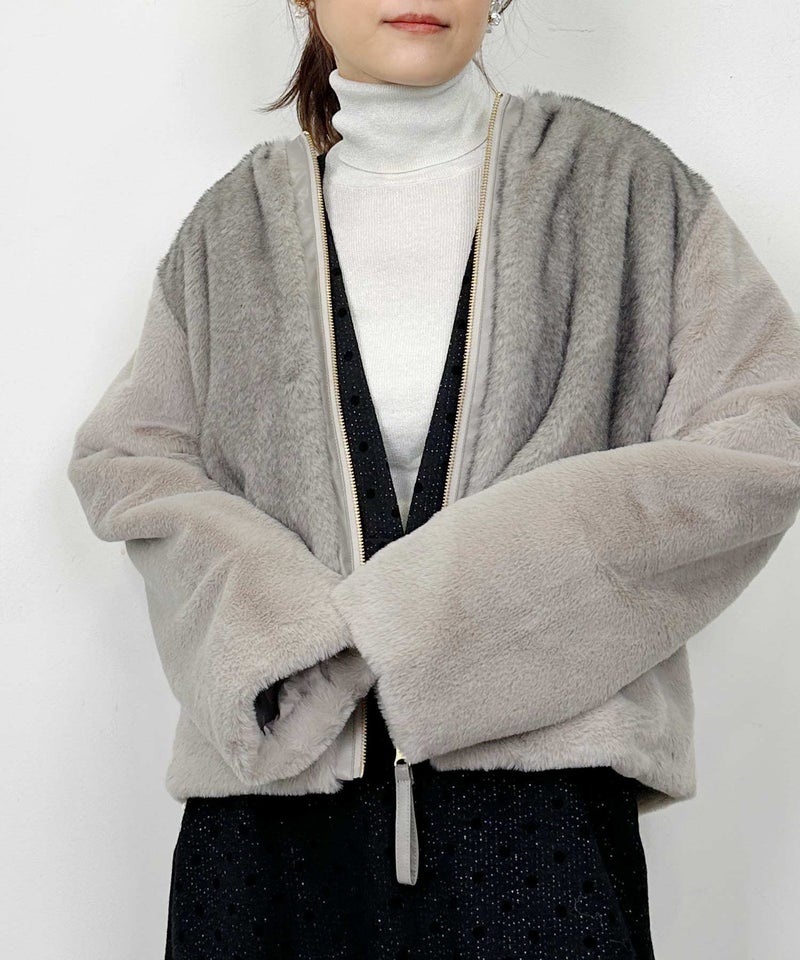 model：H164　着用サイズ：M　ライトグレー