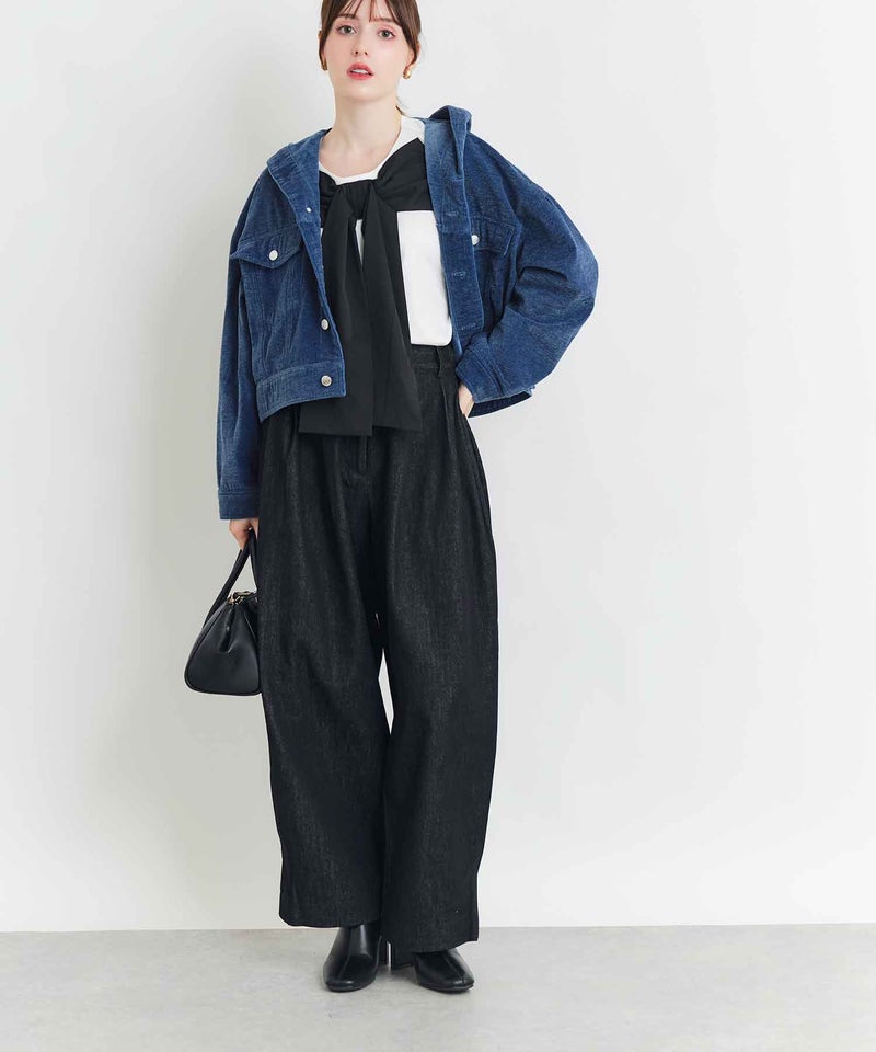 model：H160　着用サイズ：M　ブラック
