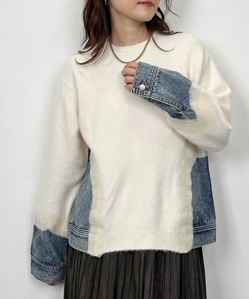 model：H164　着用サイズ：M　アイボリー