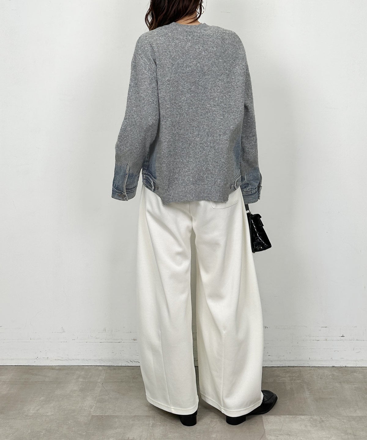 model：H164　着用サイズ：M　グレー