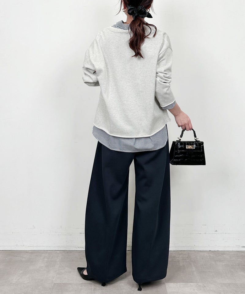 model：H164　着用サイズ：M　ネイビー