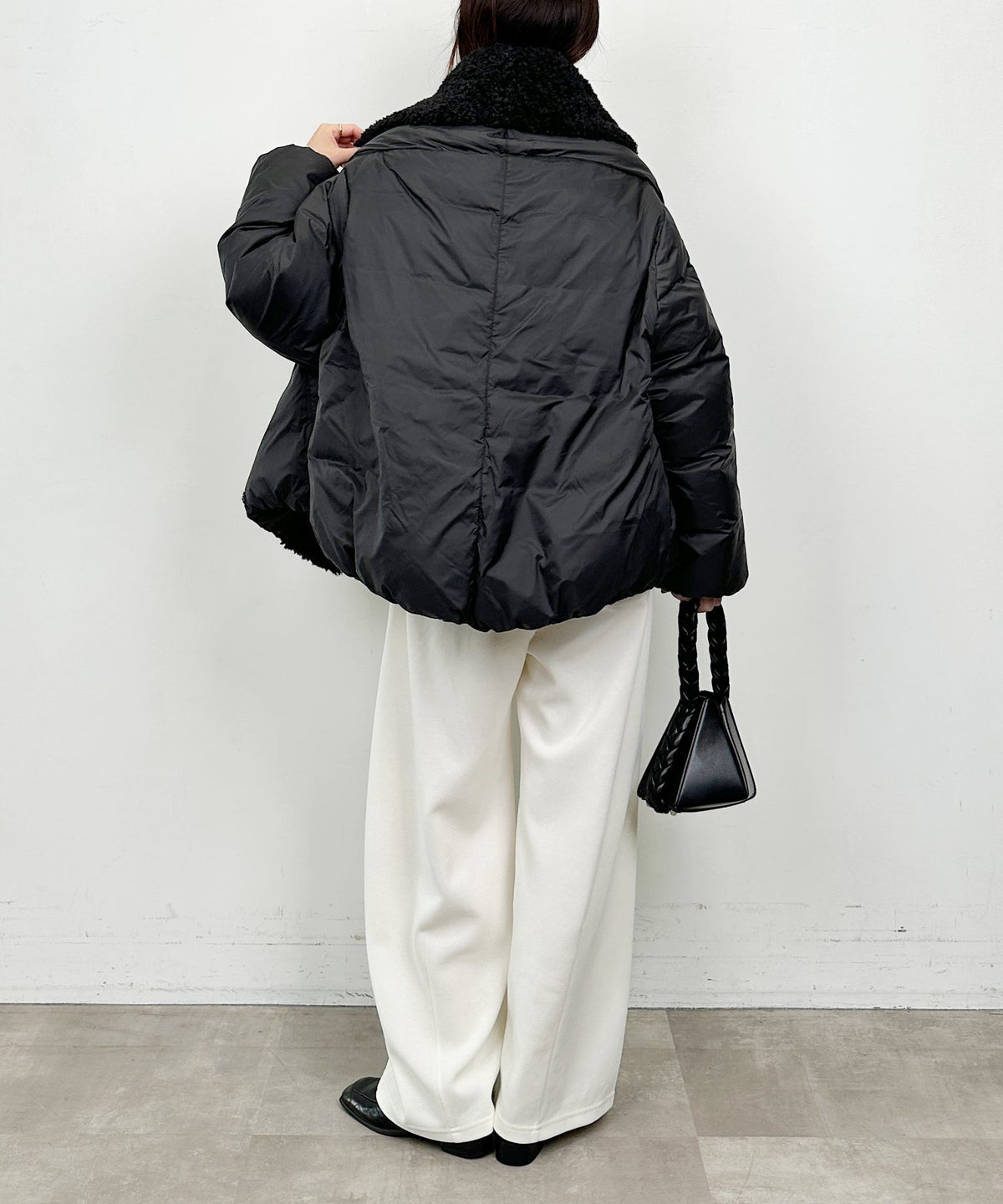 model：H164　着用サイズ：M　ブラック