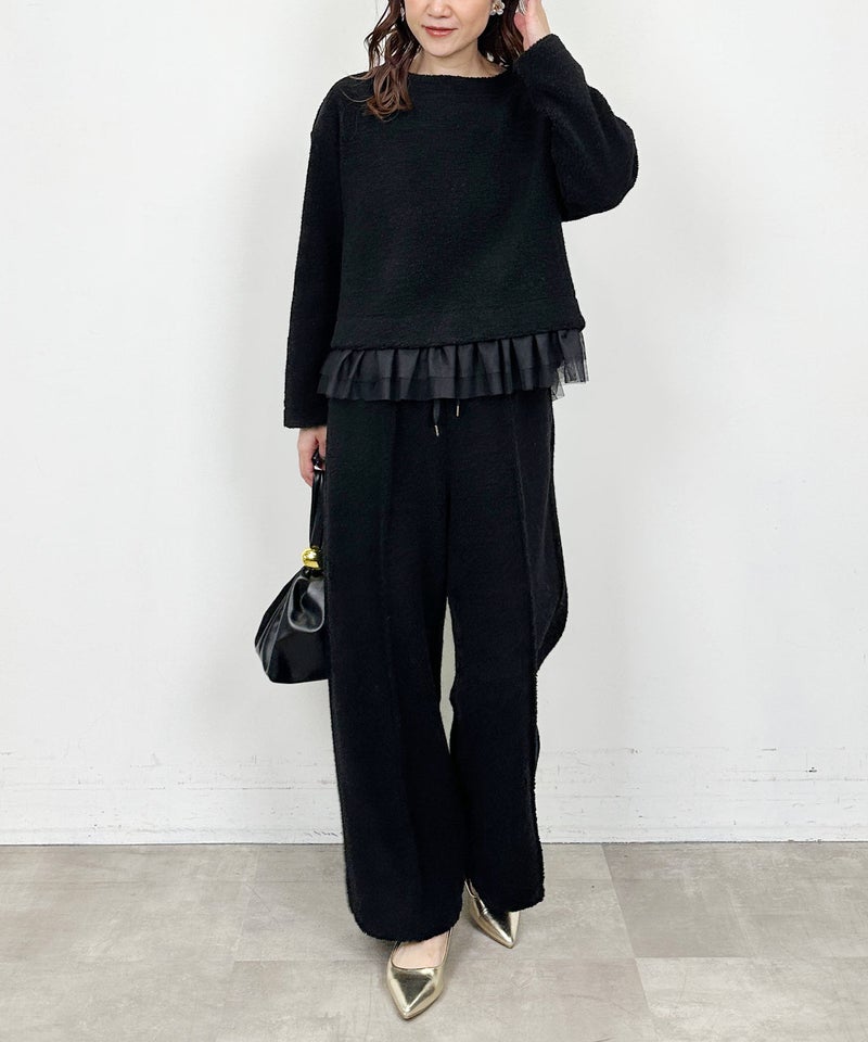 model：H164　着用サイズ：M　ブラック（セットアップ）