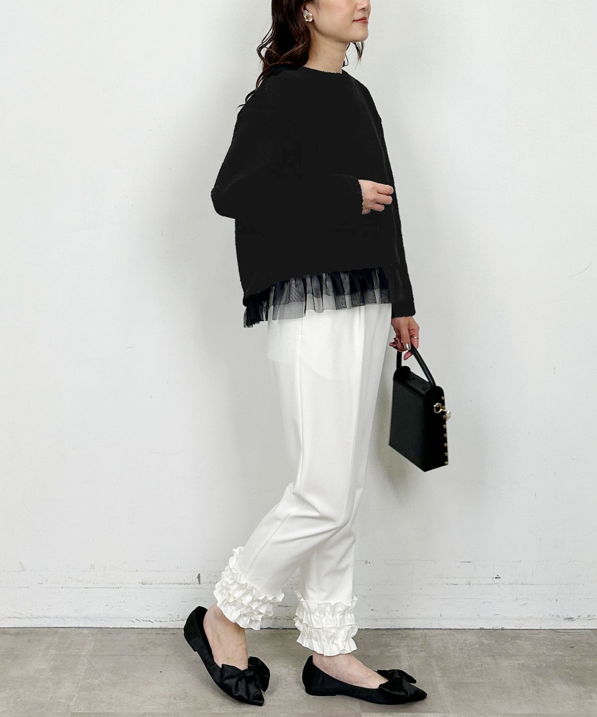 model：H164　着用サイズ：M　ブラック
