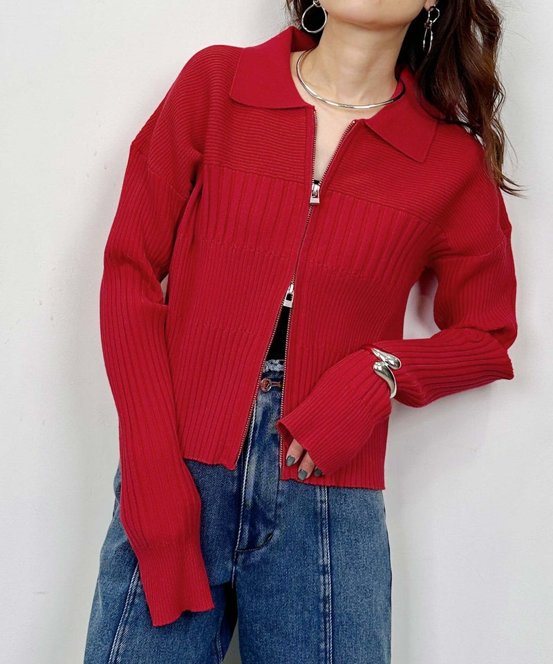 model：H164　着用サイズ：M　レッド