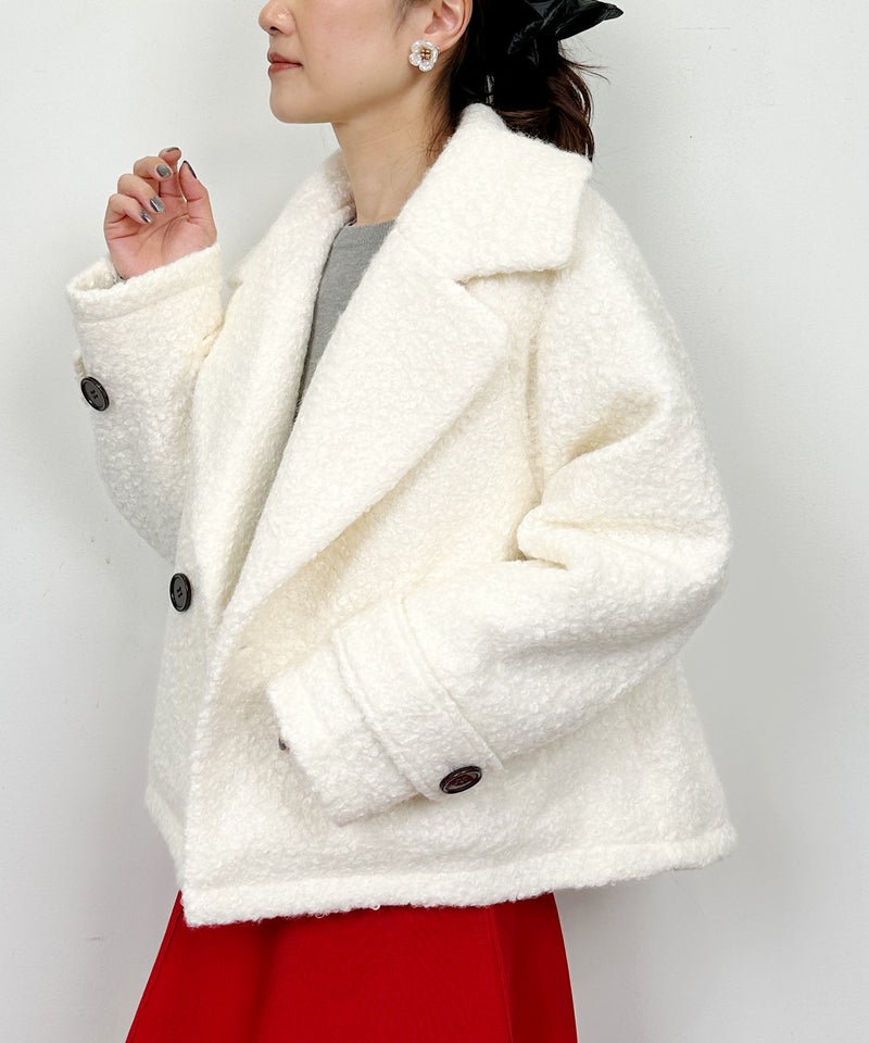 model：H164　着用サイズ：M　オフホワイト