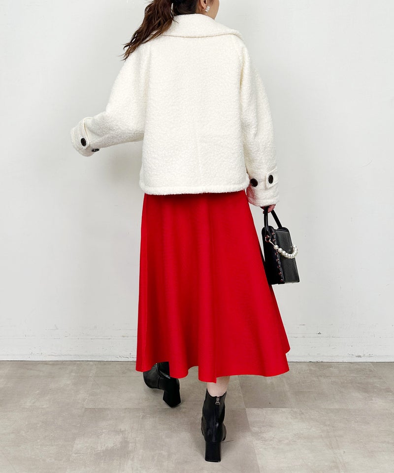 model：H164　着用サイズ：M　オフホワイト