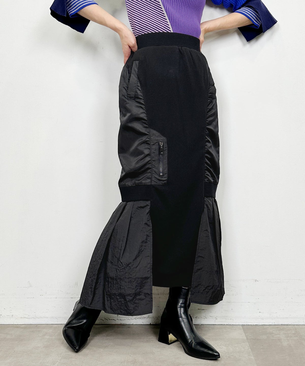 model：H164　着用サイズ：M　ブラック