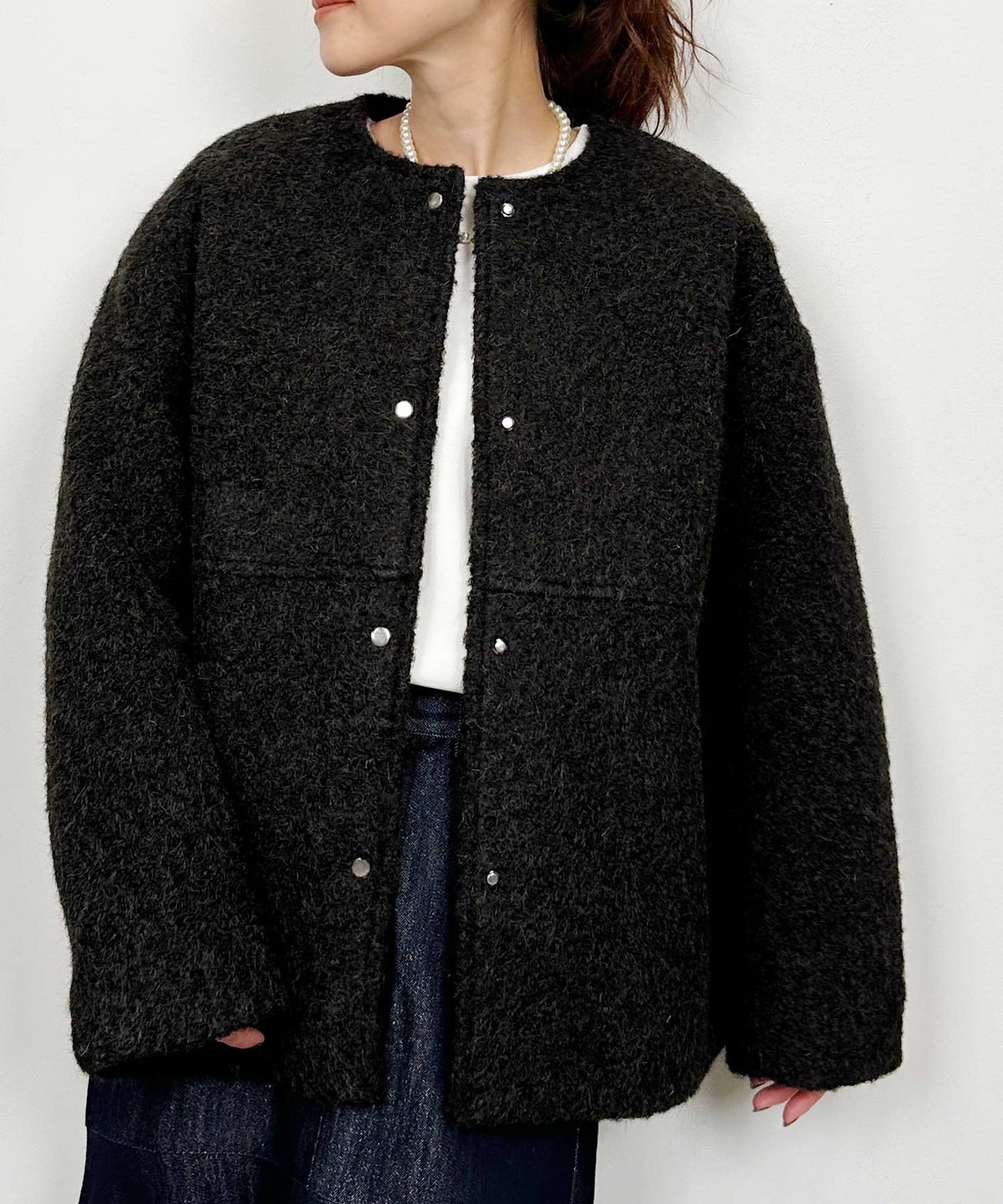 model：H164　着用サイズ：M　ブラック