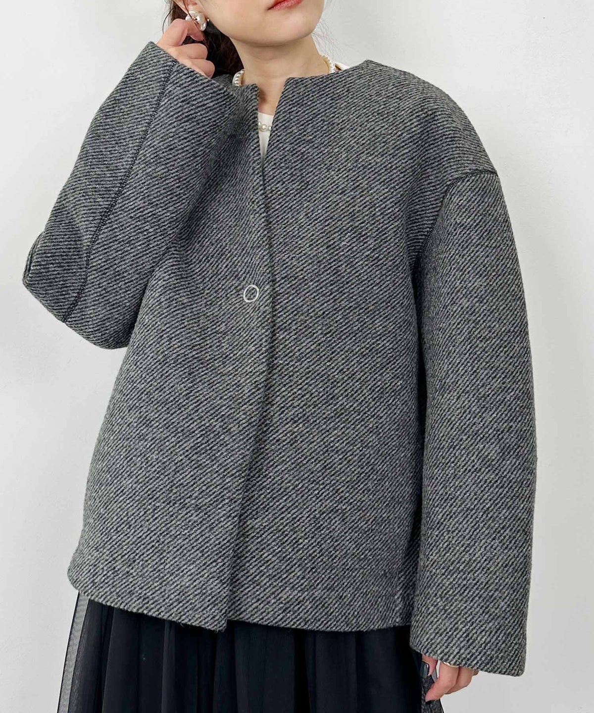 model：H164　着用サイズ：M　ブラック