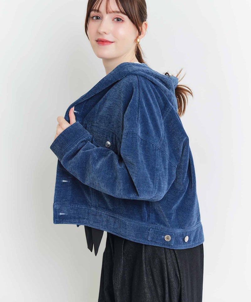 model：H160　着用サイズ：M　ブルー